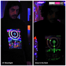 "Eclipse Over Stonehenge" UV-Blacklight & Glow-In-The-Dark Mens Hoodie